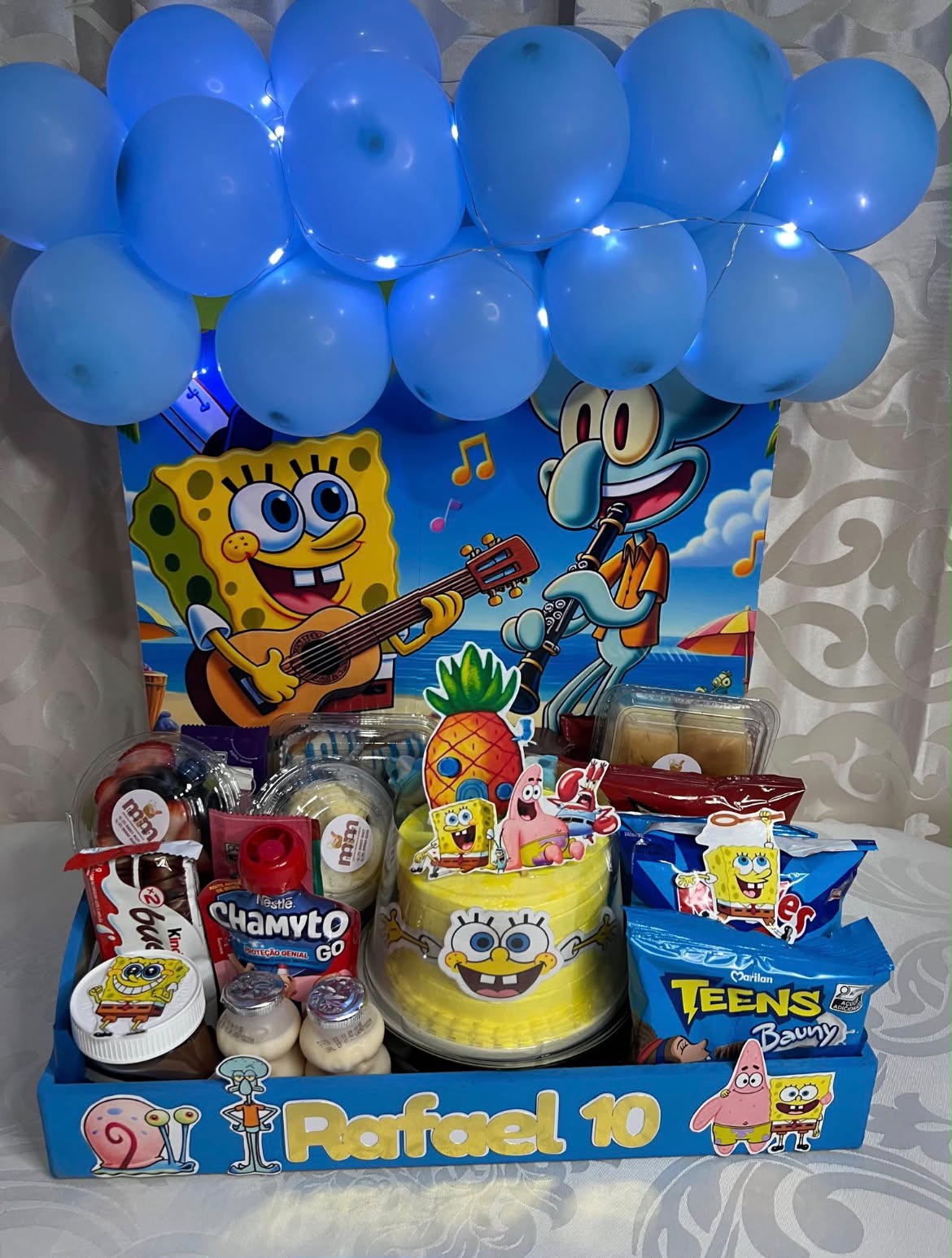Festa na Caixa tema Bob Esponja