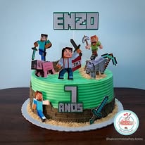 Bolo temático Minecraft