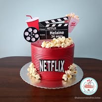 Bolo temático Netflix
